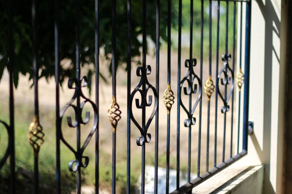 How to set a metal fence post